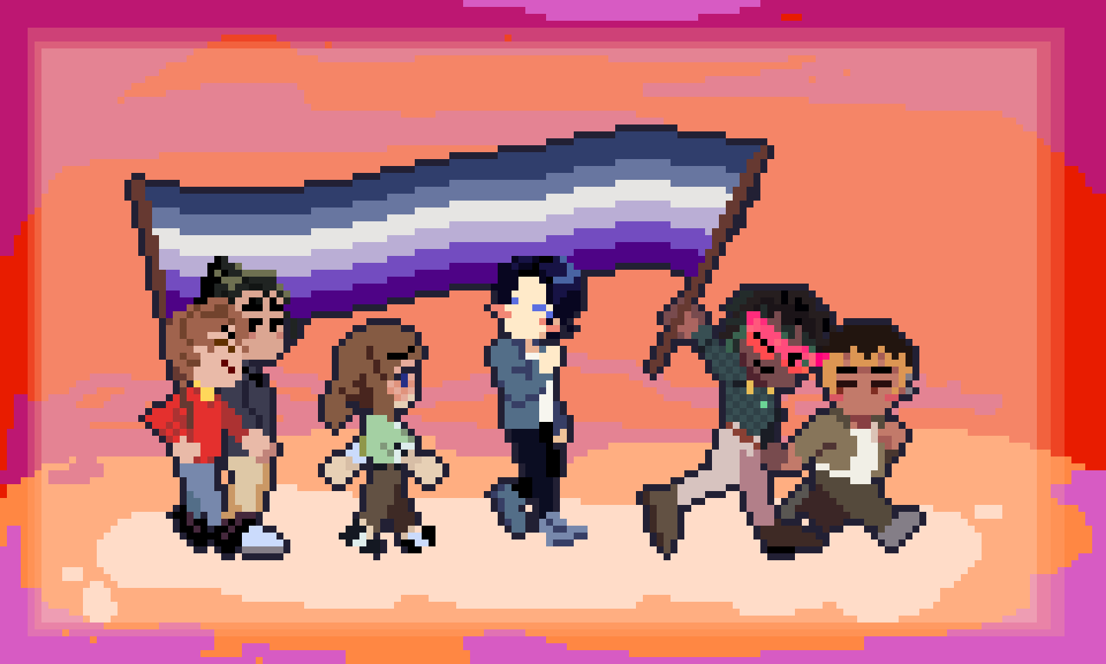 low res pixel illustration